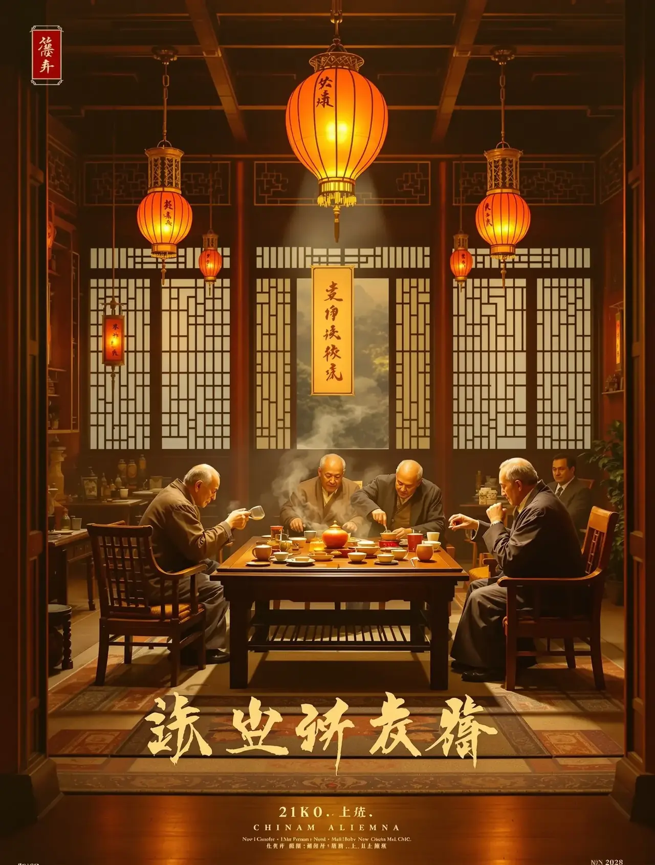 短剧《我在古代开咖啡馆》海报封面
